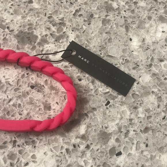 Marc By Marc Jacobs Hot Pink Braided Bracelet - Picture 2 of 8
